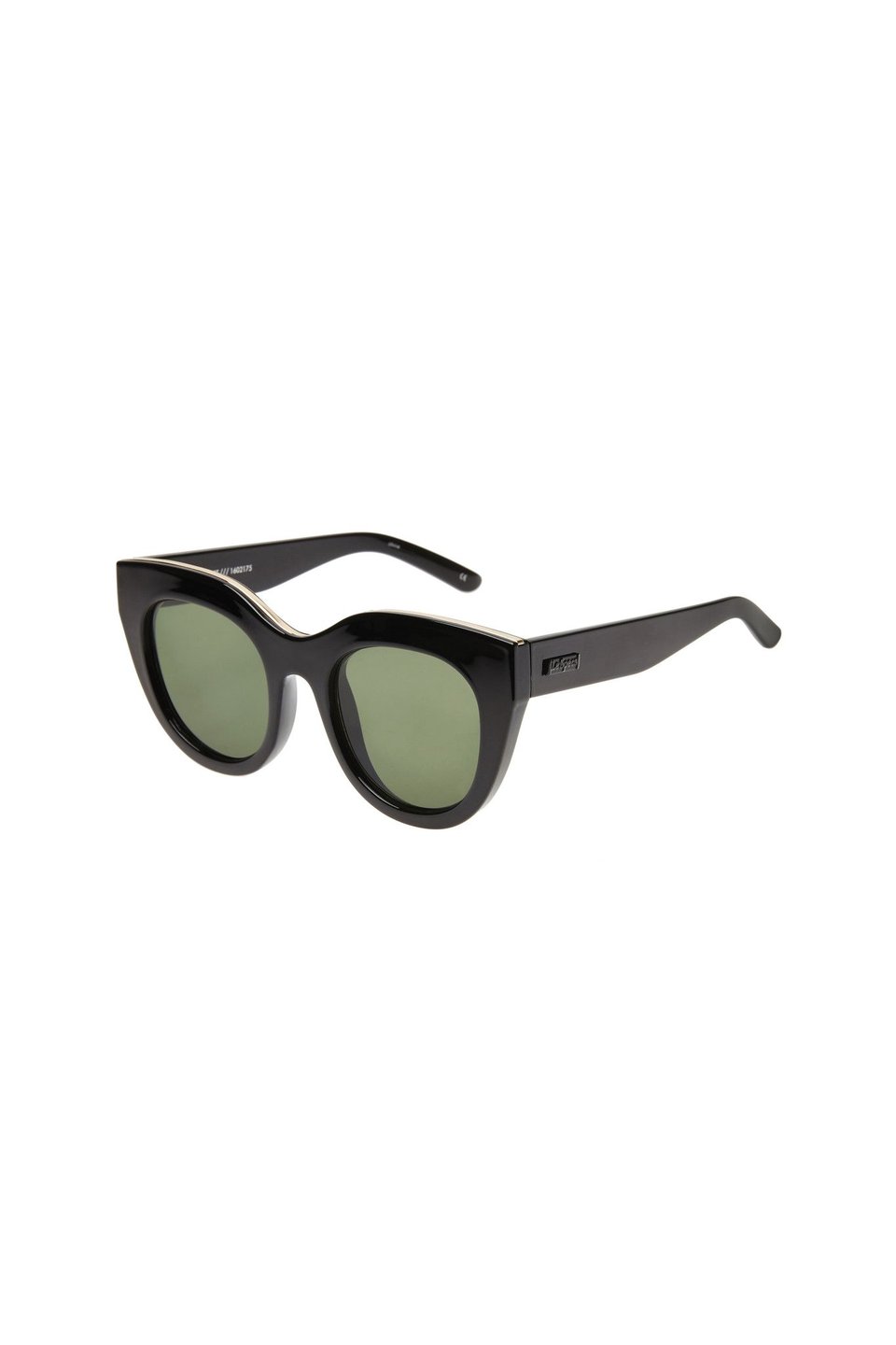 Le Specs Air Heart Sunglasses - Black
