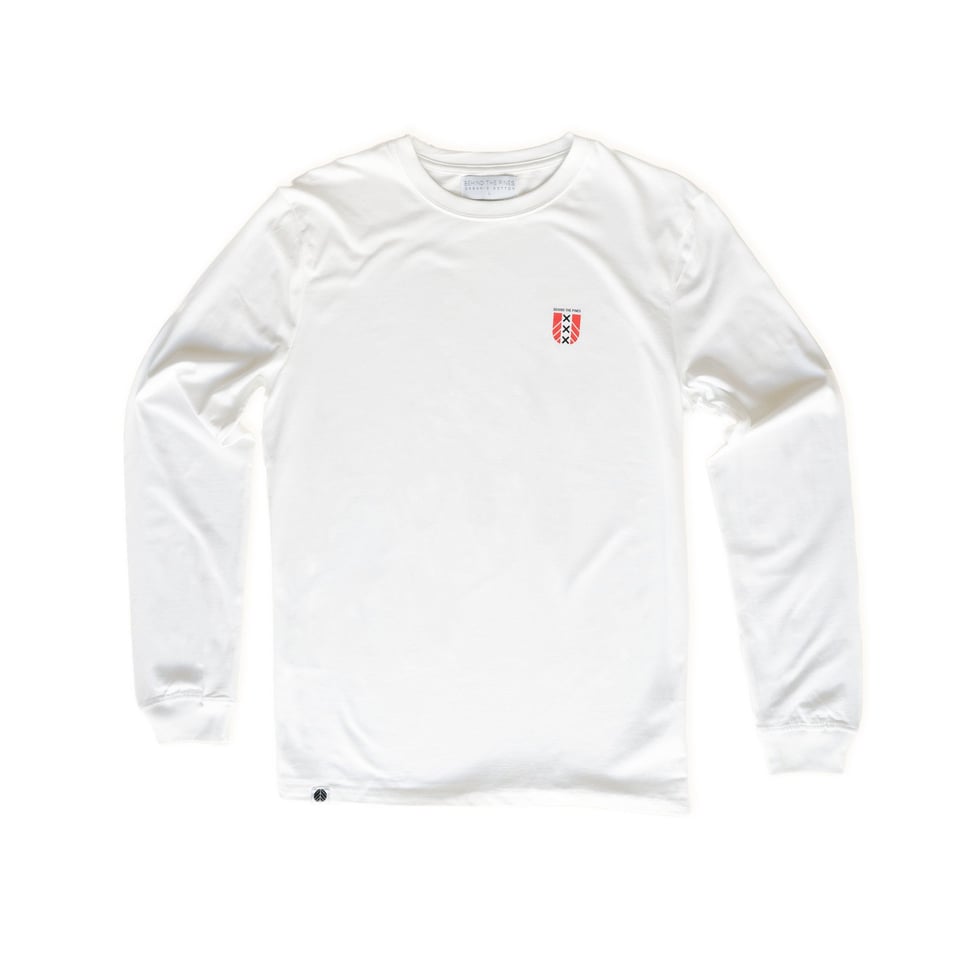 Behind The Pines Behind The Pines Organic Amsterdam L/S Tee White