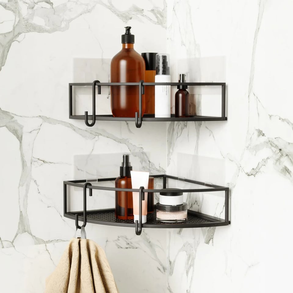 Umbra Cubiko Zelfklevende Hoekbakken Set of 2