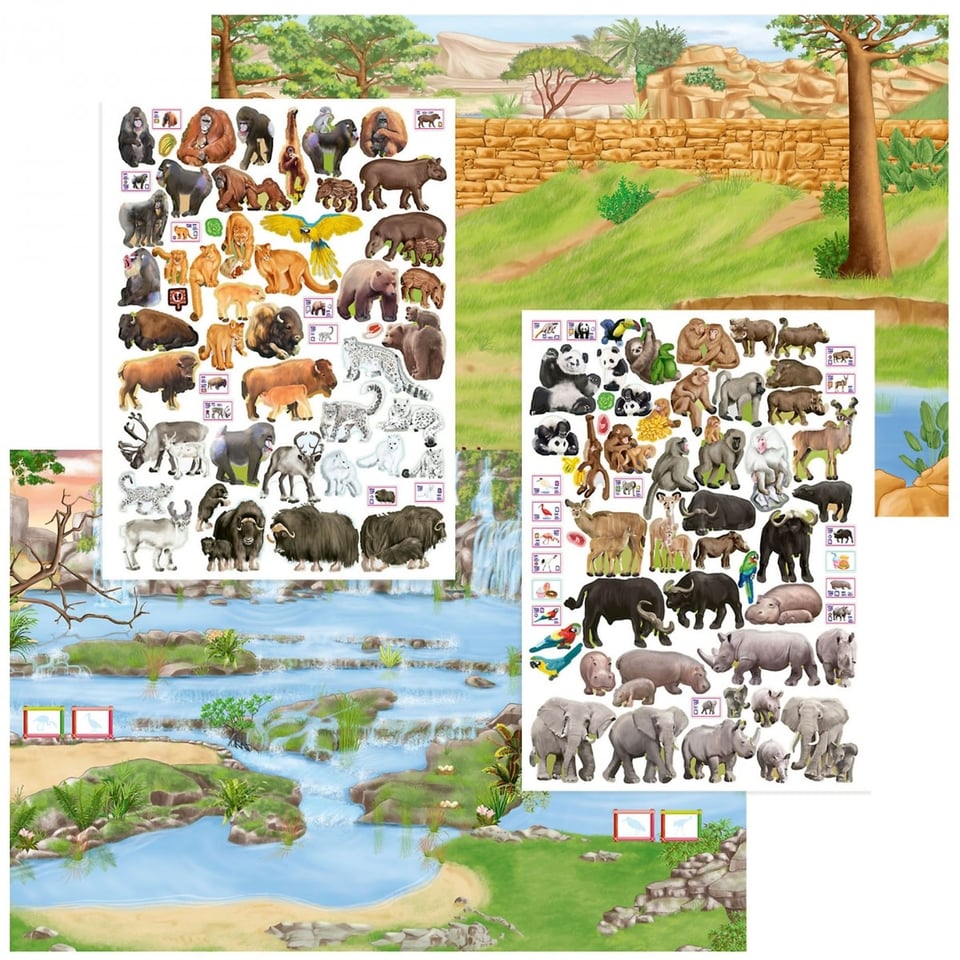Depesche Stickerboek Create Your Dino Zoo 345 Stickers 3+