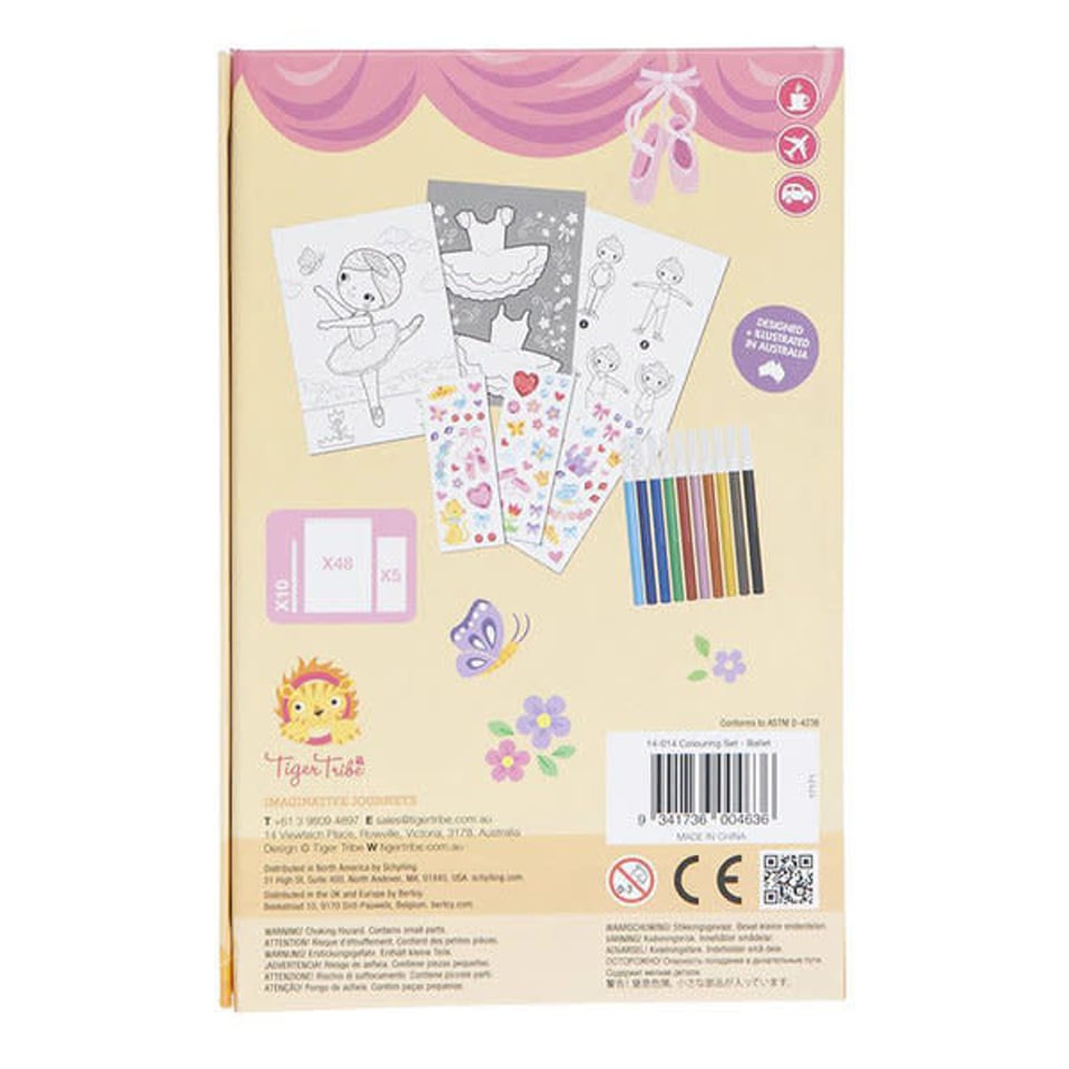 Tiger Tribe Colouring Set Ballet 3+