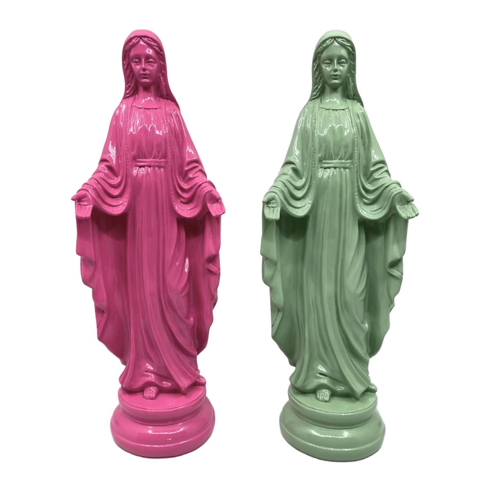 Beeld Madonna Kunststof 12x33cm in 2 Kleuren