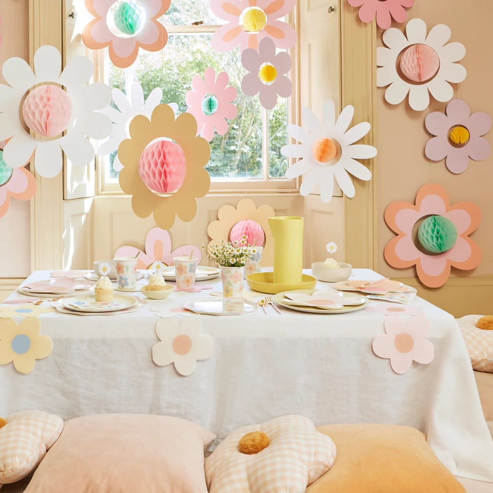 Meri Meri Groovy Flower Hanging Decorations