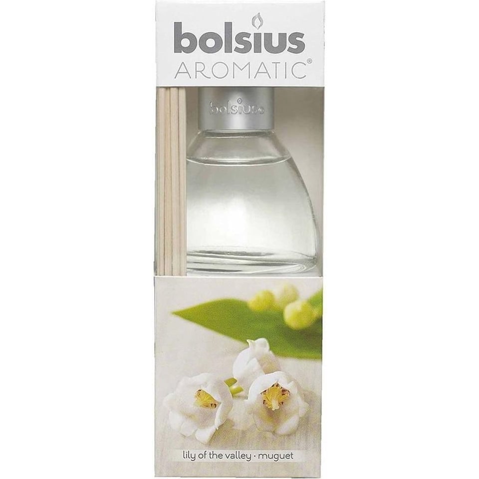 Bolsius Lily of the Valley - Geurstokjes - 45ml (1 Stuk) Bolsius Geurstokjes - Geurverspreider 45ml Lily of the Valley