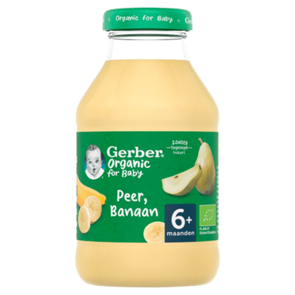 Gerber Organic Sap Peer Banaan 6+