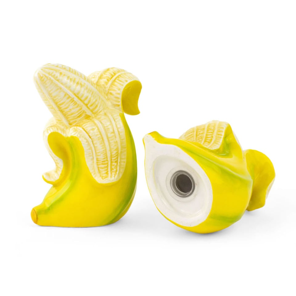 Peper & Zout Stel Banana Romance Dolomiet 5x8cm Set