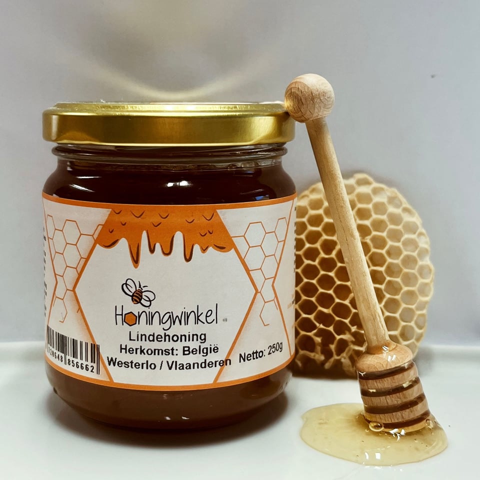 Lindehoning 250g België Honingwinkel (vloeibaar) - 250g