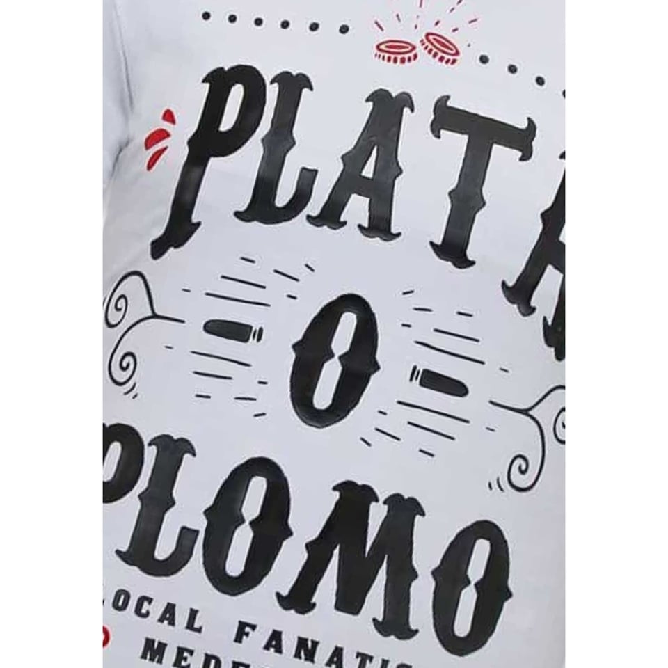 Narcos Plata O Plomo T-Shirt Heren - Wit