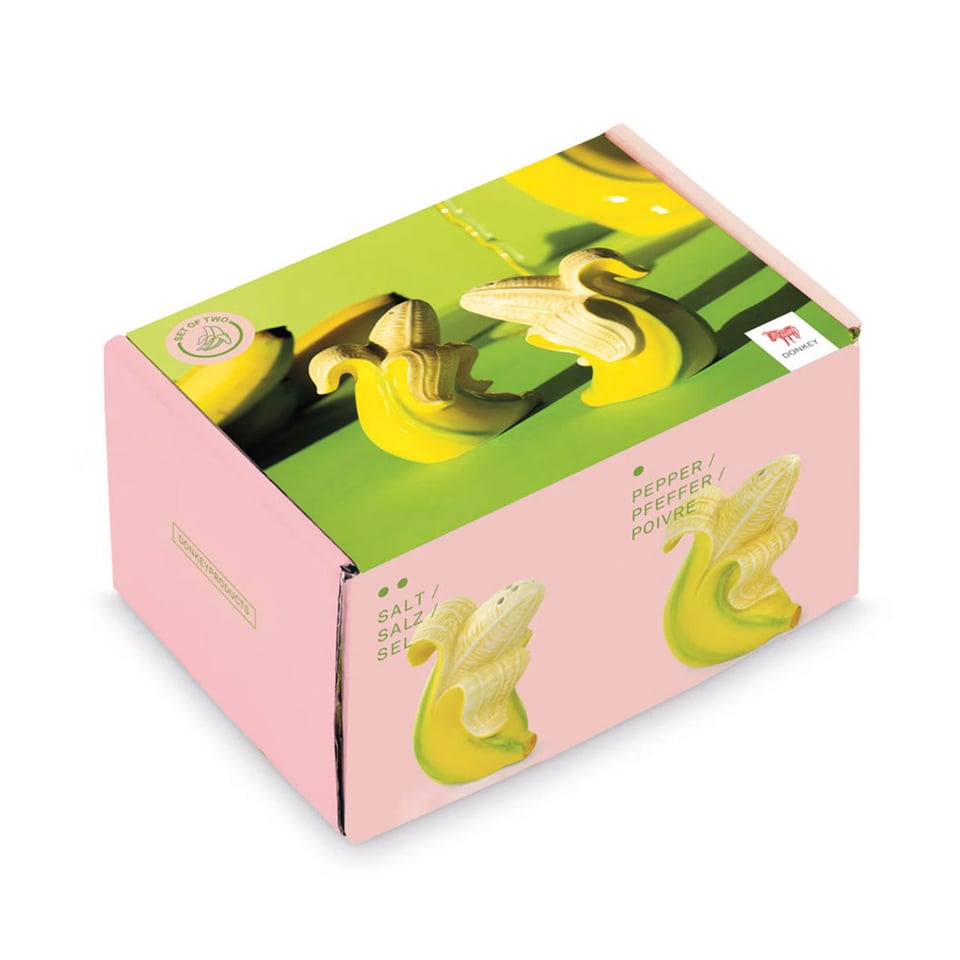 Peper & Zout Stel Banana Romance Dolomiet 5x8cm Set