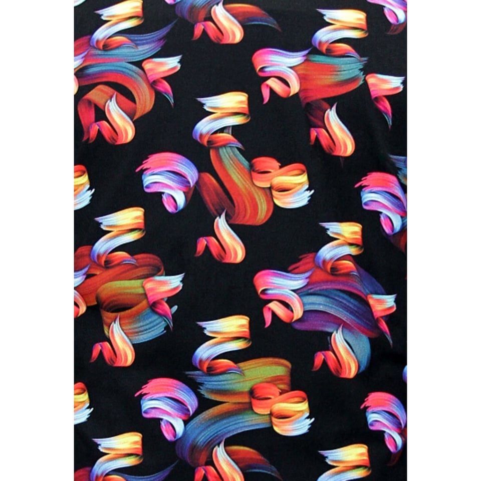 Kleurrijke Blouse Heren Met Print - 3110 - Zwart
