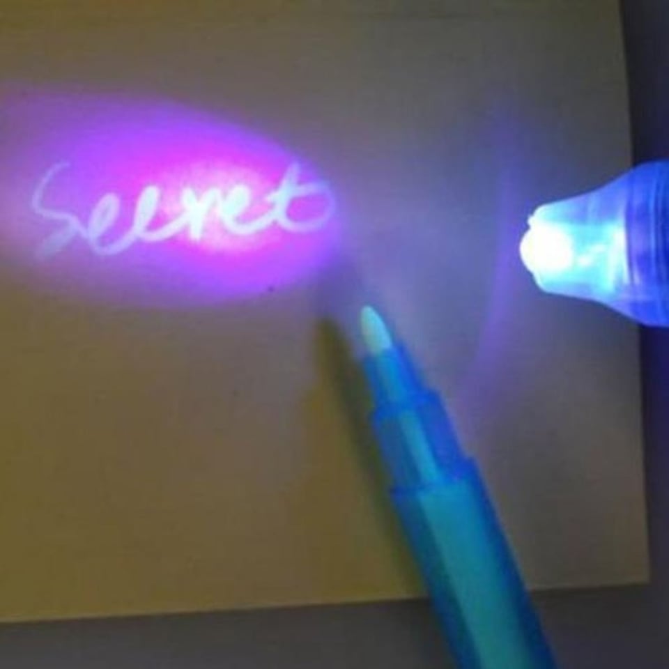 Pen Met Onzichtbare Inkt en Uv-Licht