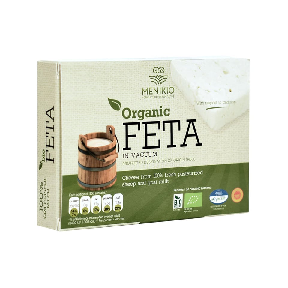 Greek Feta Cheese Organic 200g