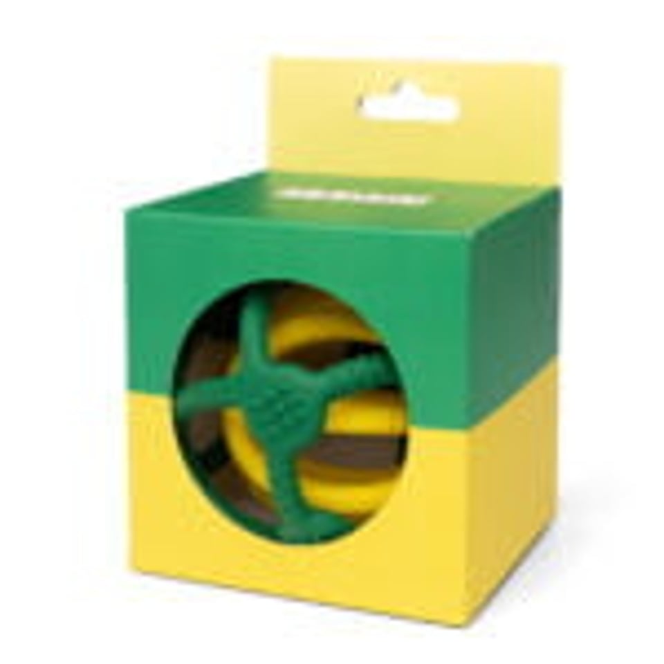 Little L Soft Toys Teether Groen Geel