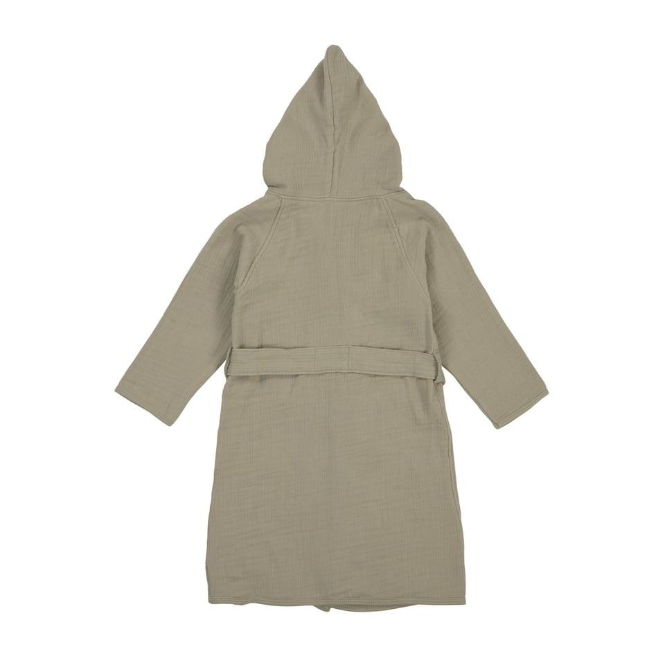 LÄSSIG Organic Muslin Kids Bathrobe 