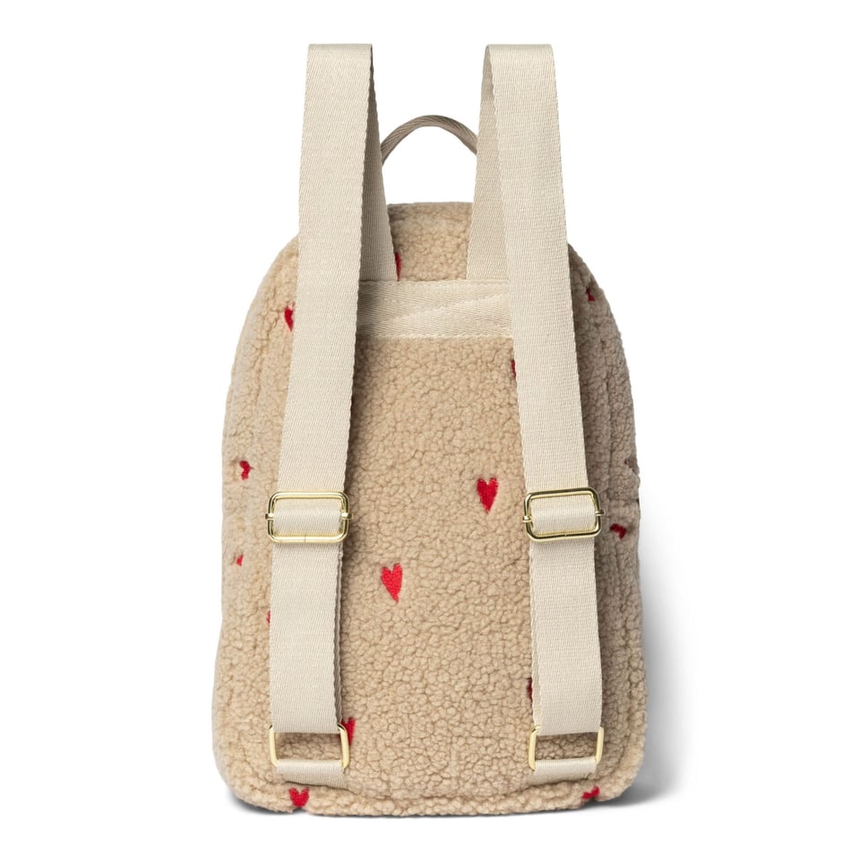 Teddy Hearts Mini Backpack  Ecru Hearts - Ecru Hearts / OS