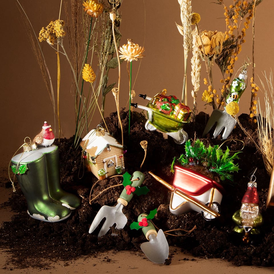 Kerstbal Kaplaarzen Met Roodborstje