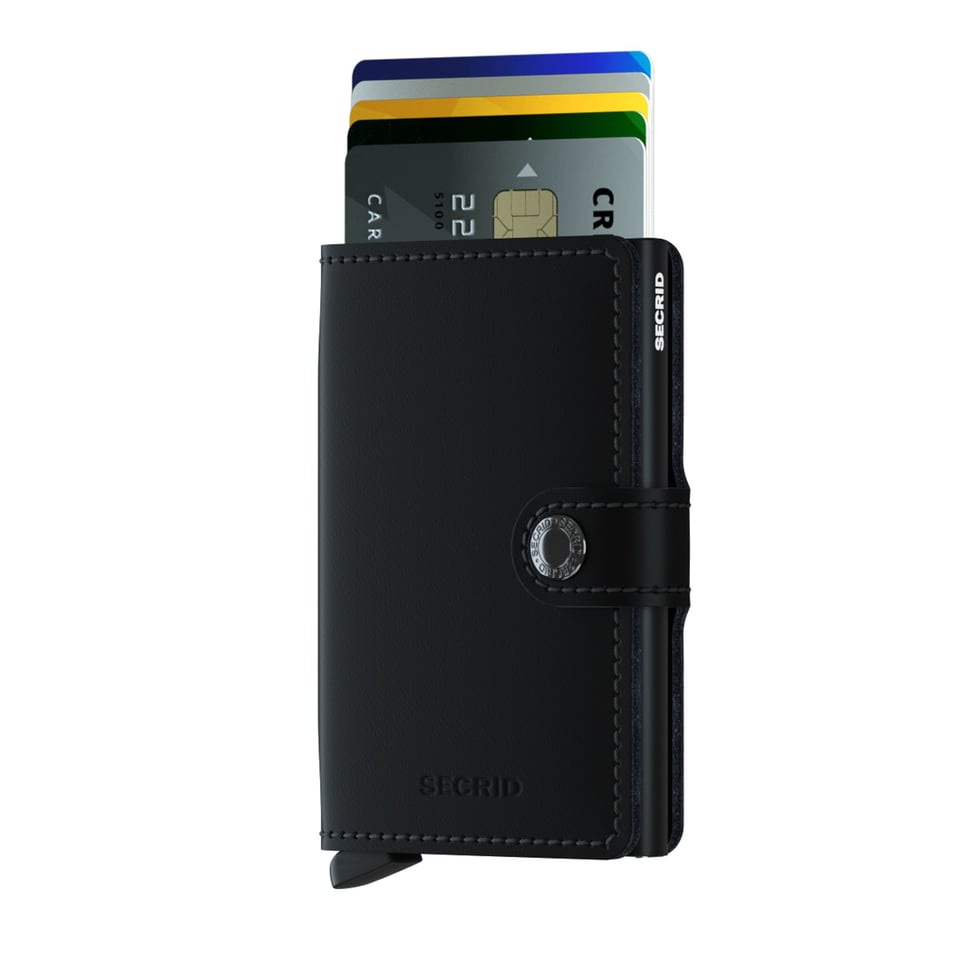 SECRID Matte Miniwallet Zwart