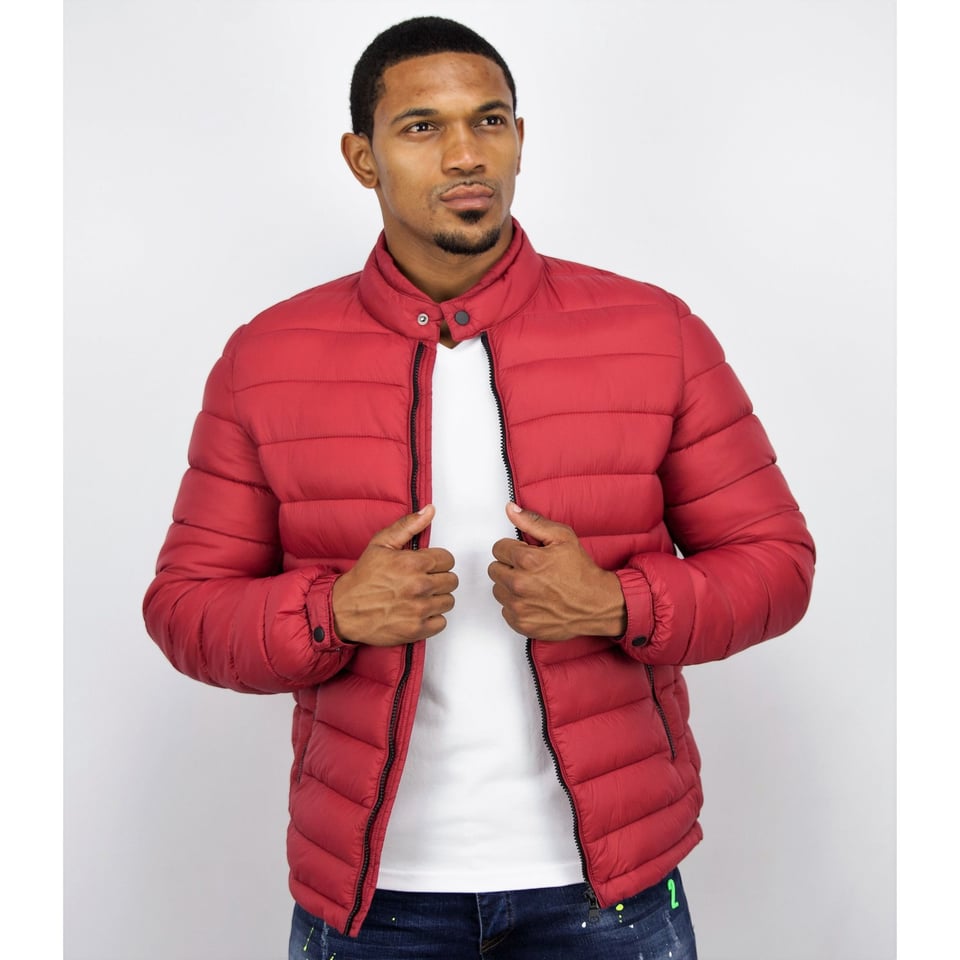 Winterjas Rood Heren - Jacks Voor Mannen - PI-7027R - Rood