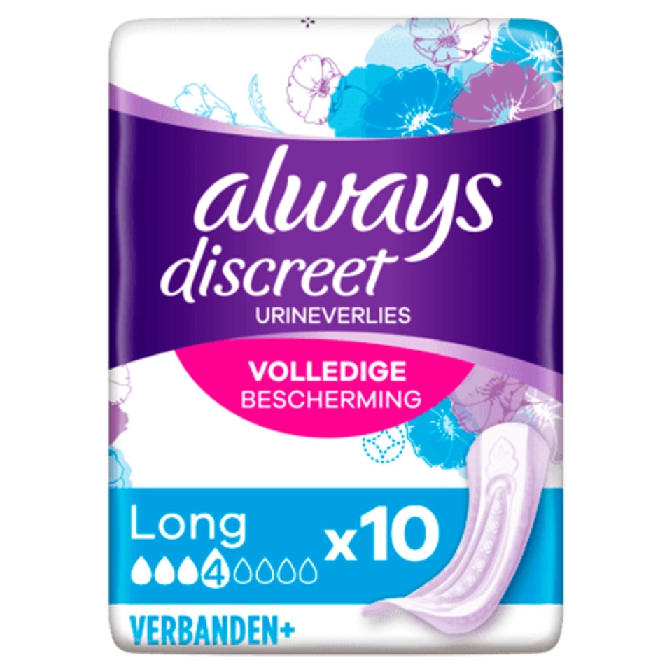 Always Discreet Maandverband Plus Long