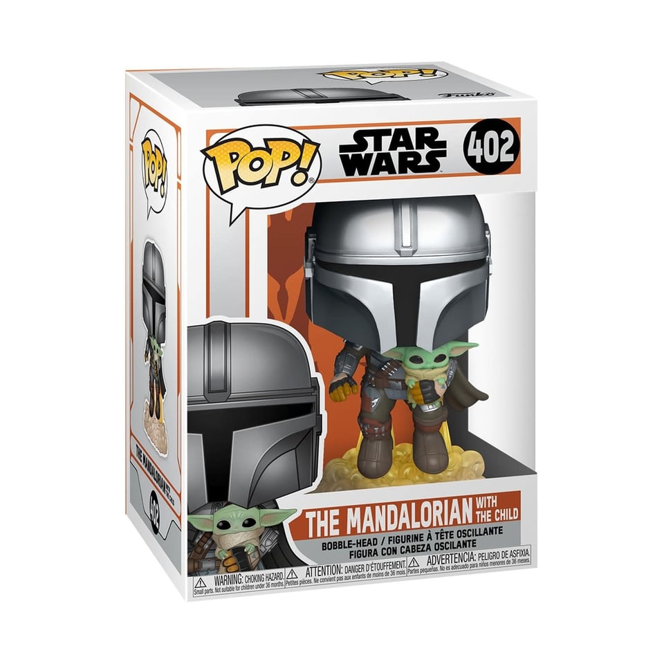 Pop! Star Wars The Mandalorian 402 - The Mandalorian Flying with Jet Pack