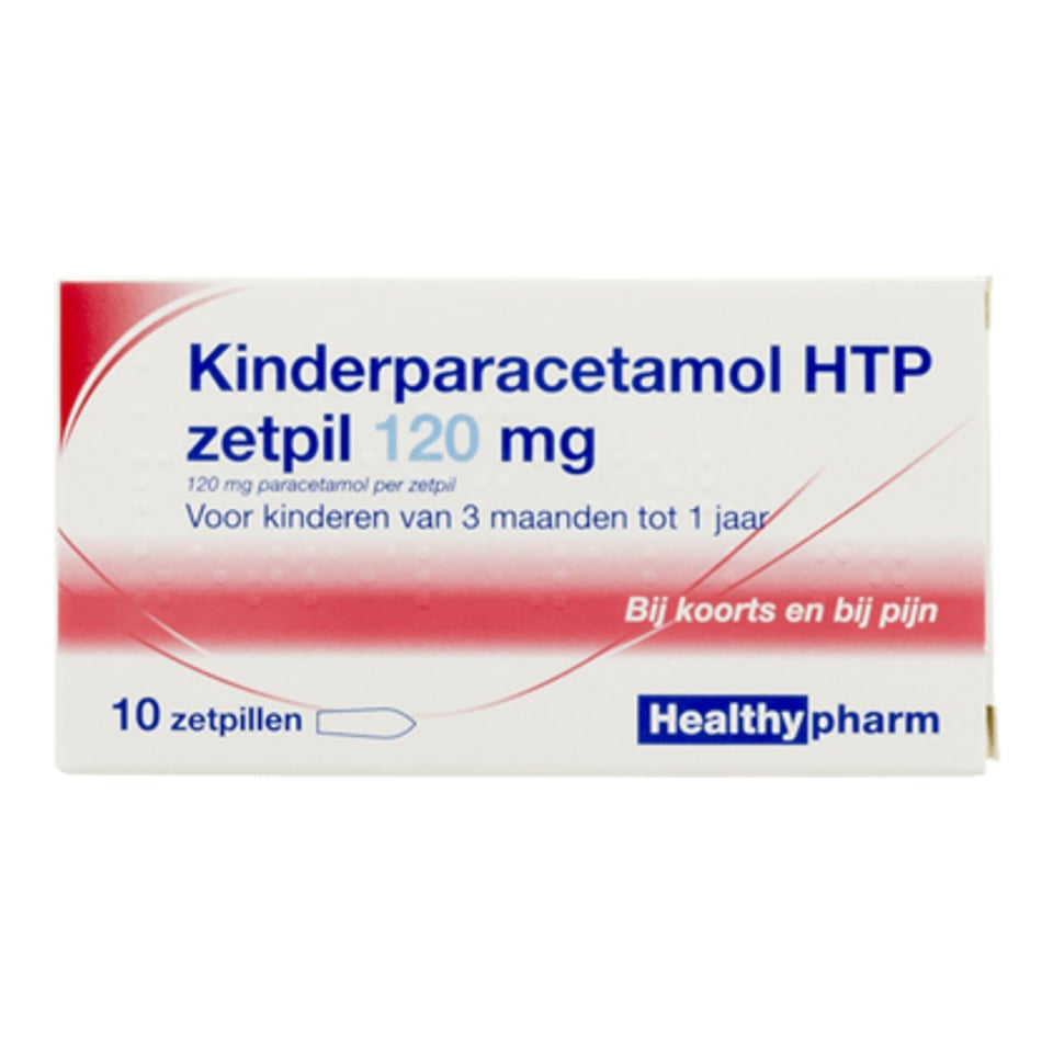 HTP Huismerk Paracetamol Zetpil 120mg