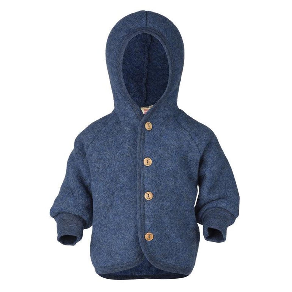 Hooded Jacket - Blue Melange