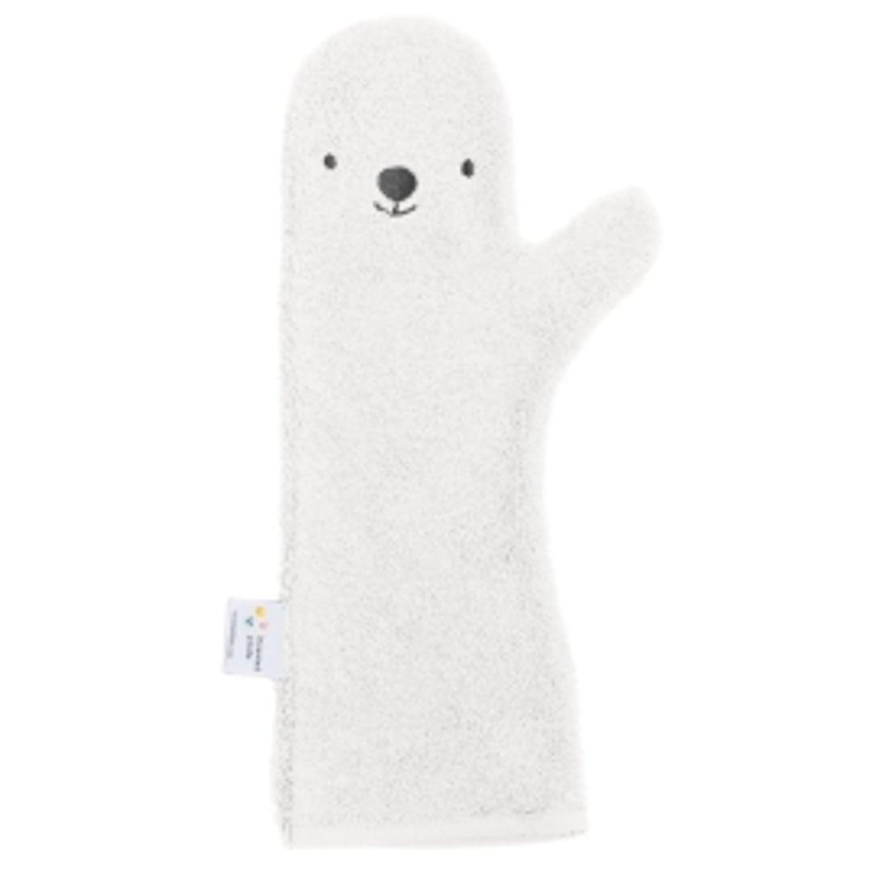Baby Shower Glove - White Bear