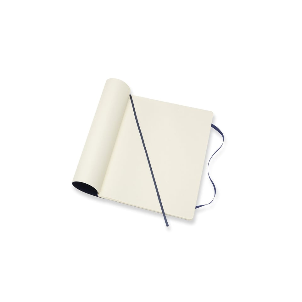 Moleskine notebook softcover x-large plain sapphire blue - 19 x 25cm / sapphire blue