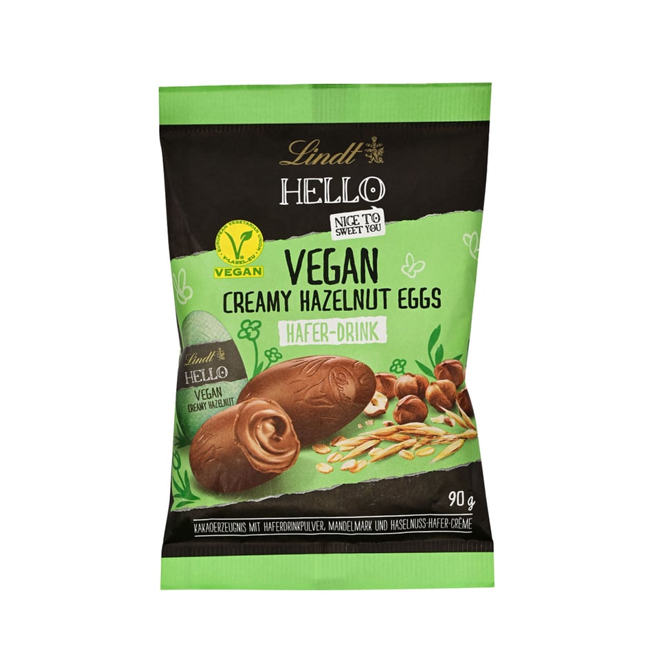 Lindt Hello Vegan Creamy Hazelnut Eggs 90g *THT MEI 2024*