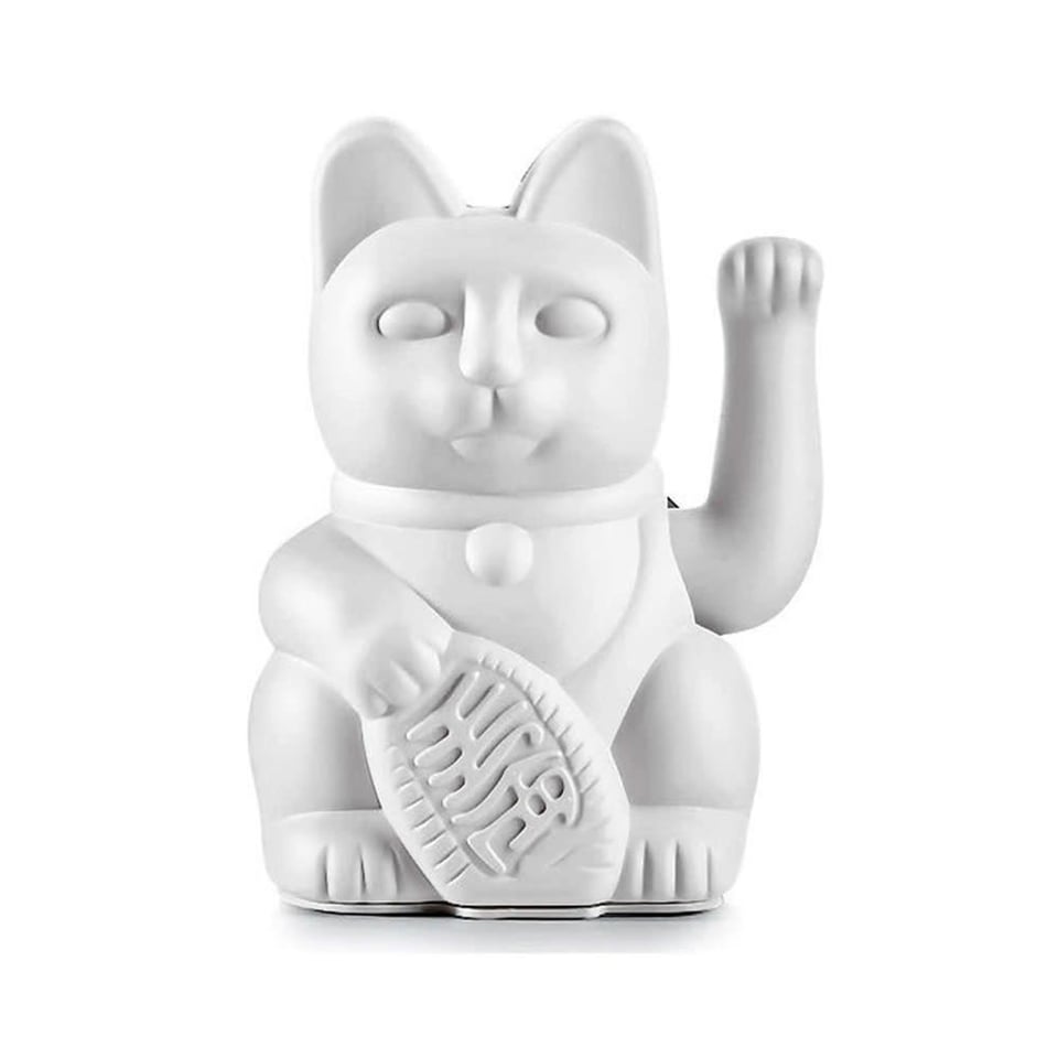 Lucky Cat White 10x15cm