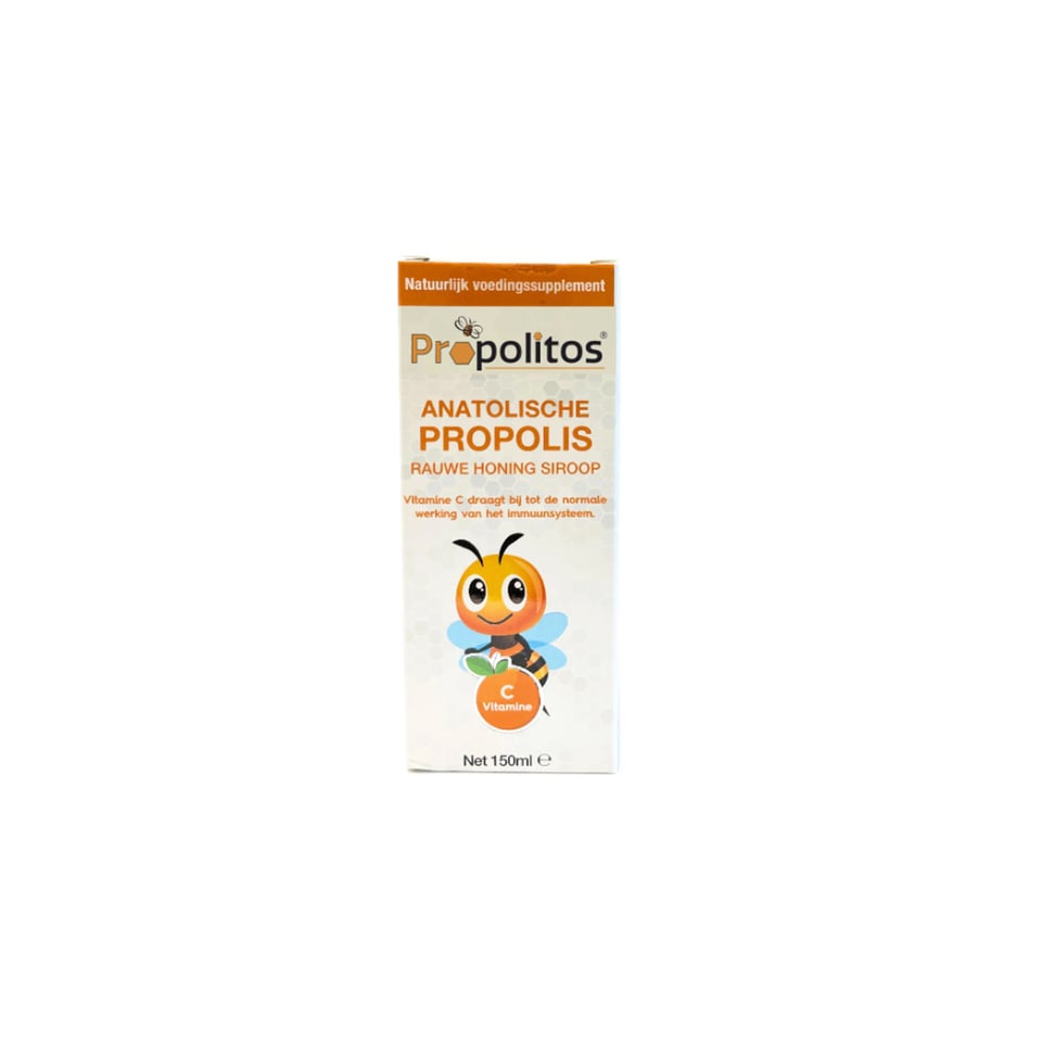 Propolis en rauwe honing siroop Turkije 150 ml Propolitos - 150 ml