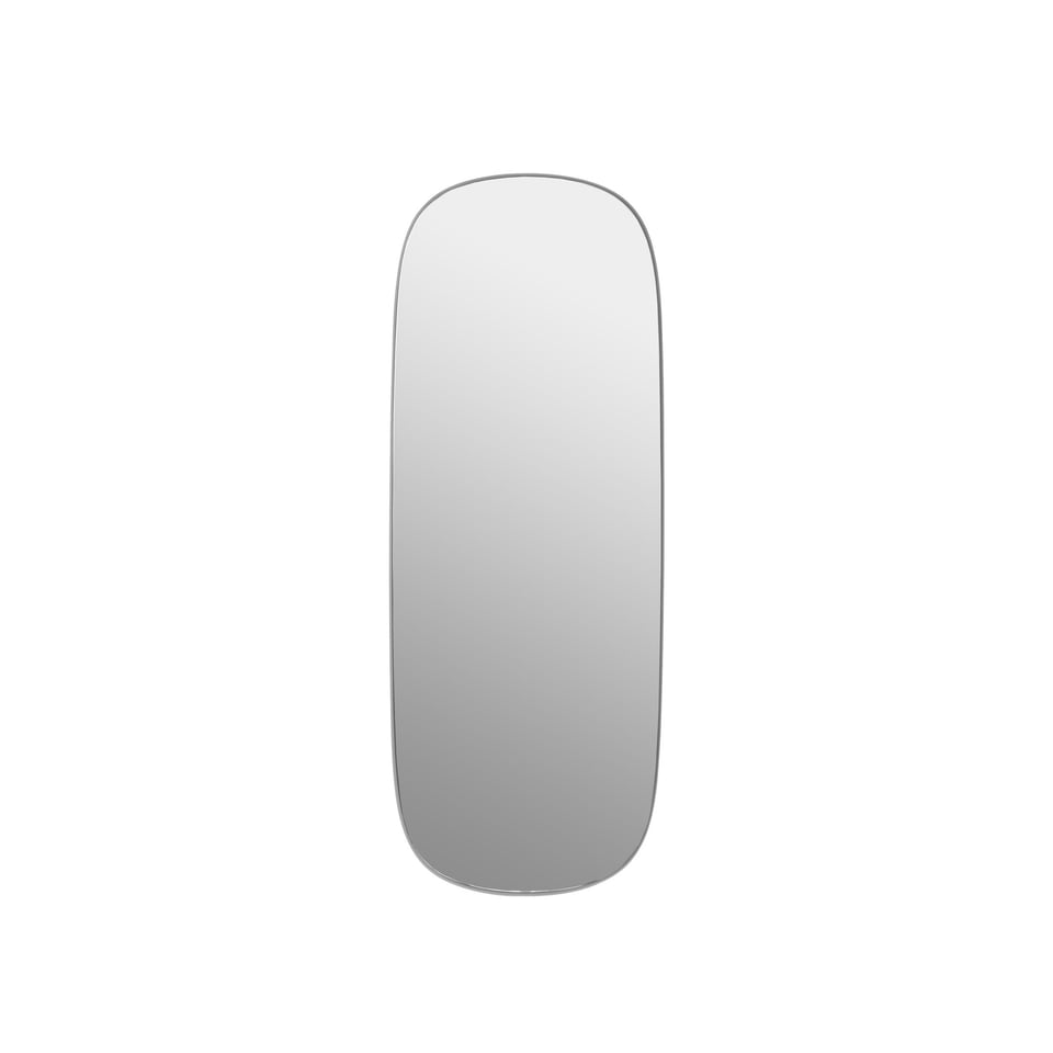 MUUTO Framed Spiegel Groot Grijs & Helder