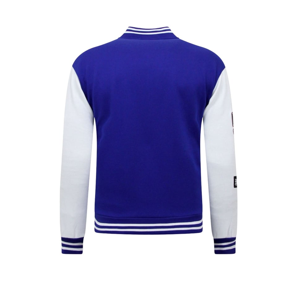 College Jacket Heren - 7792 - Blauw