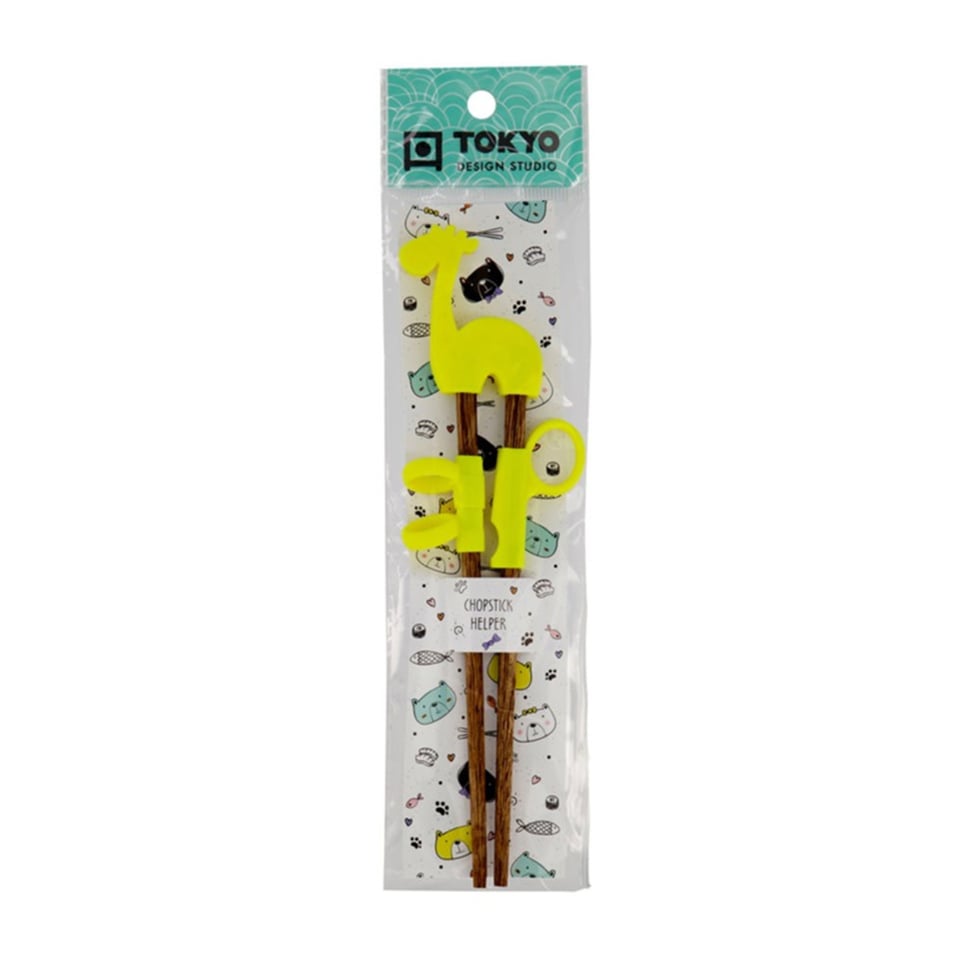 Kinder Chopsticks Lama Geel 22cm