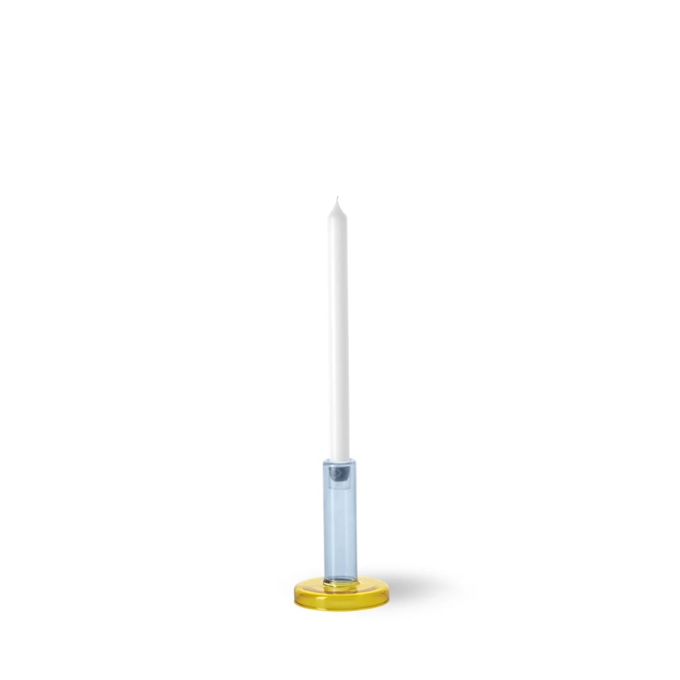 Buro Berger Bole Kandelaar Blauw/geel S