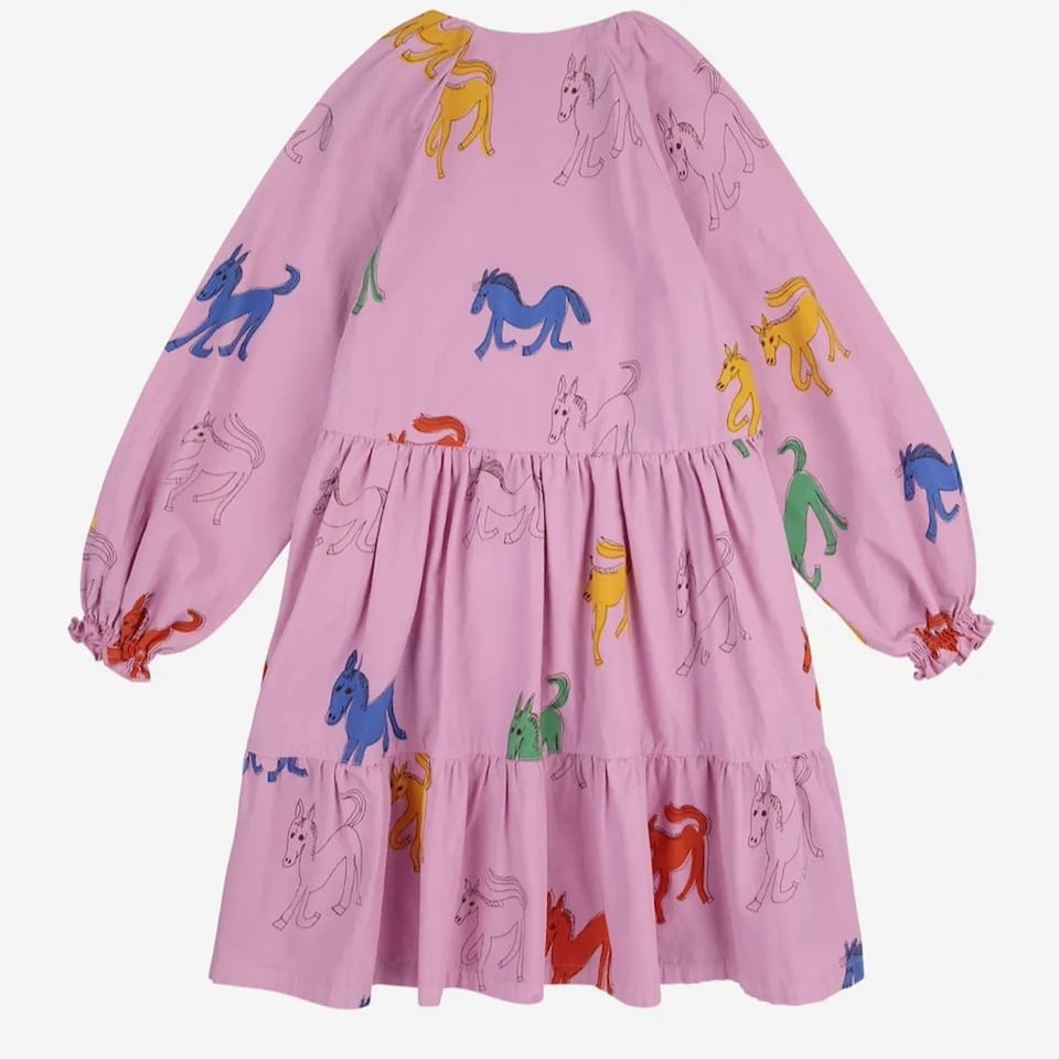 Bobo Choses Wonder Horse All Over Woven Dress