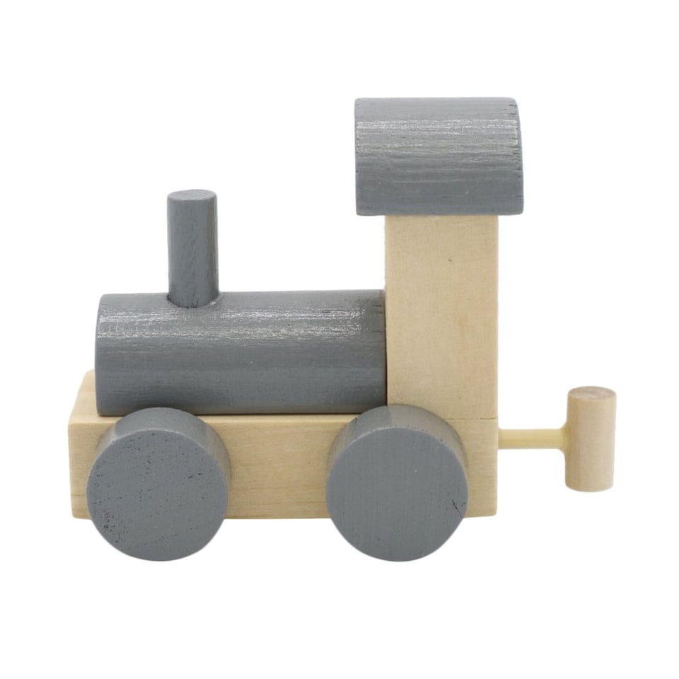 Houten Treinletter Locomotief