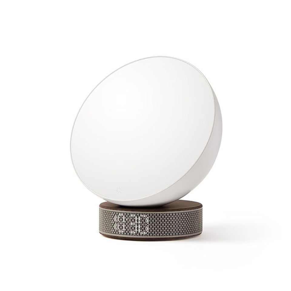 Lexon Sunrise Alarm Clock Miami - White/White Marble