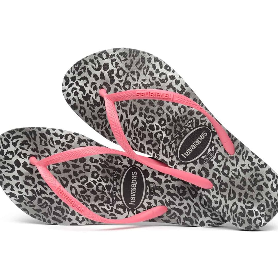 Havaianas Kids Slim Leopard Black