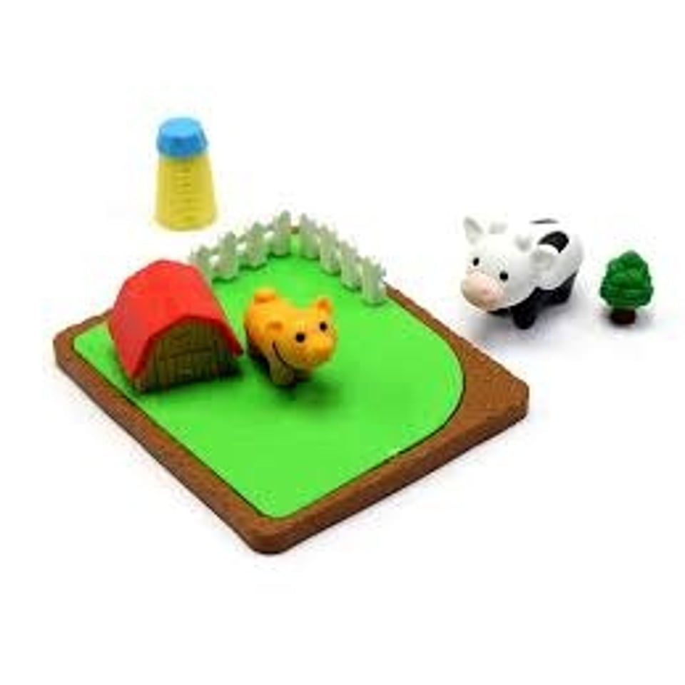 Iwako Puzzle Eraser Farm Animal Set 3+