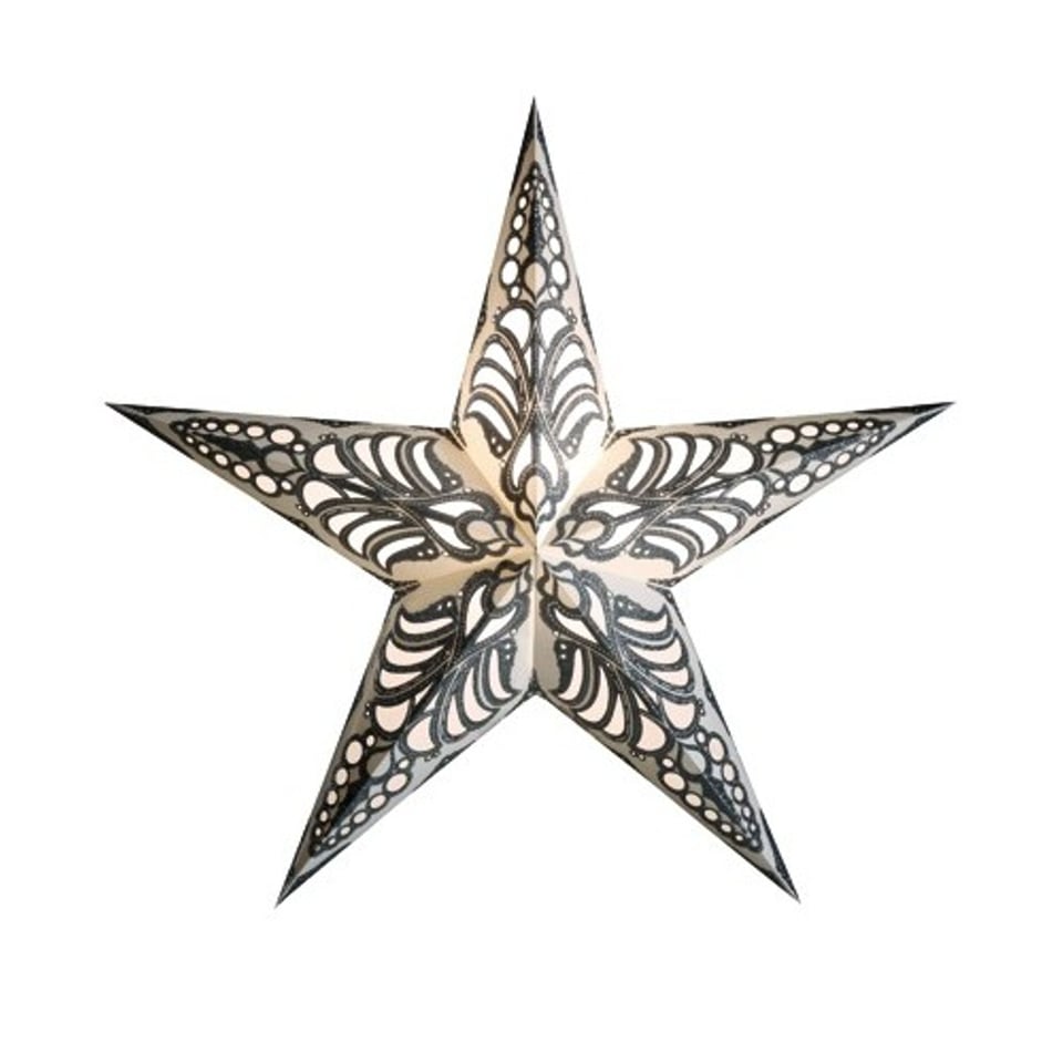 Van Verre Kerstster Lamp Geeta Zilver