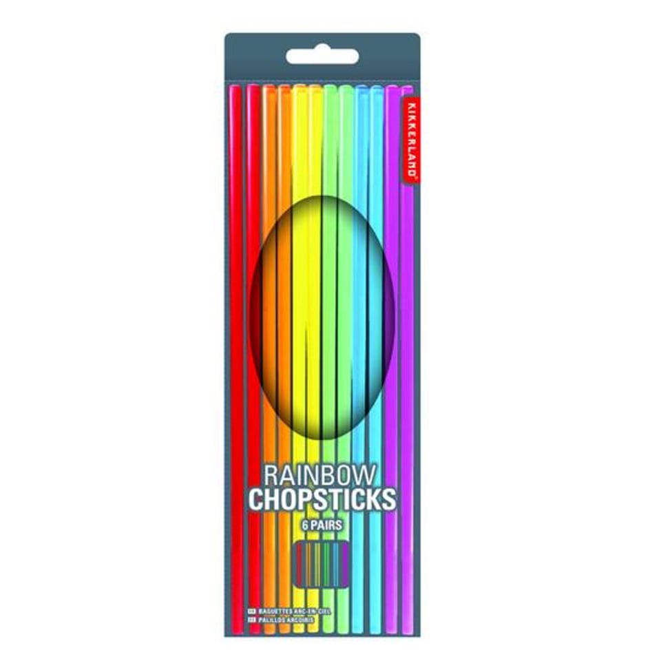 KIKKERLAND Regenboog Eetstokjes Set Van 6