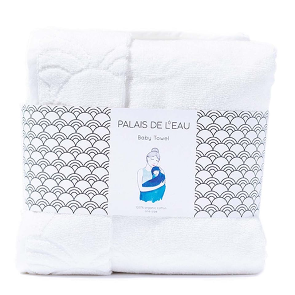 Palais De L'eau Baby Towel White