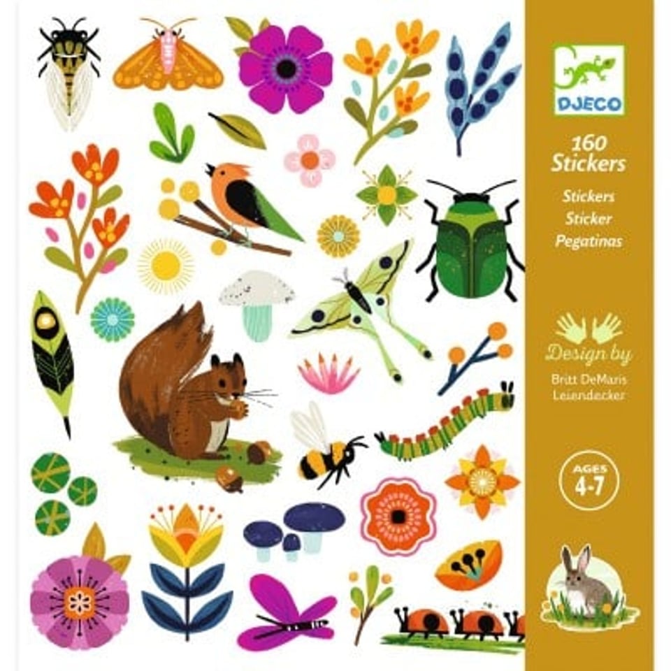 Djeco Paper Stickers - Tuin