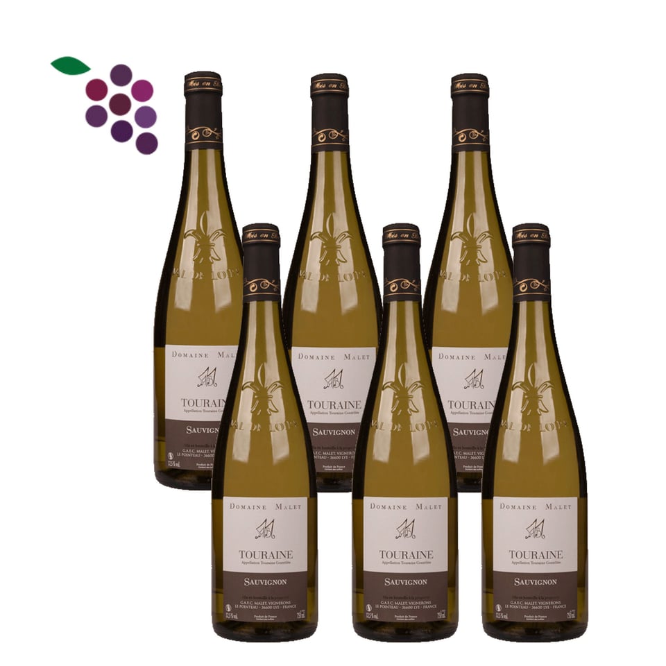 Domaine Malet Sauvignon Touraine Med. 6x75cl