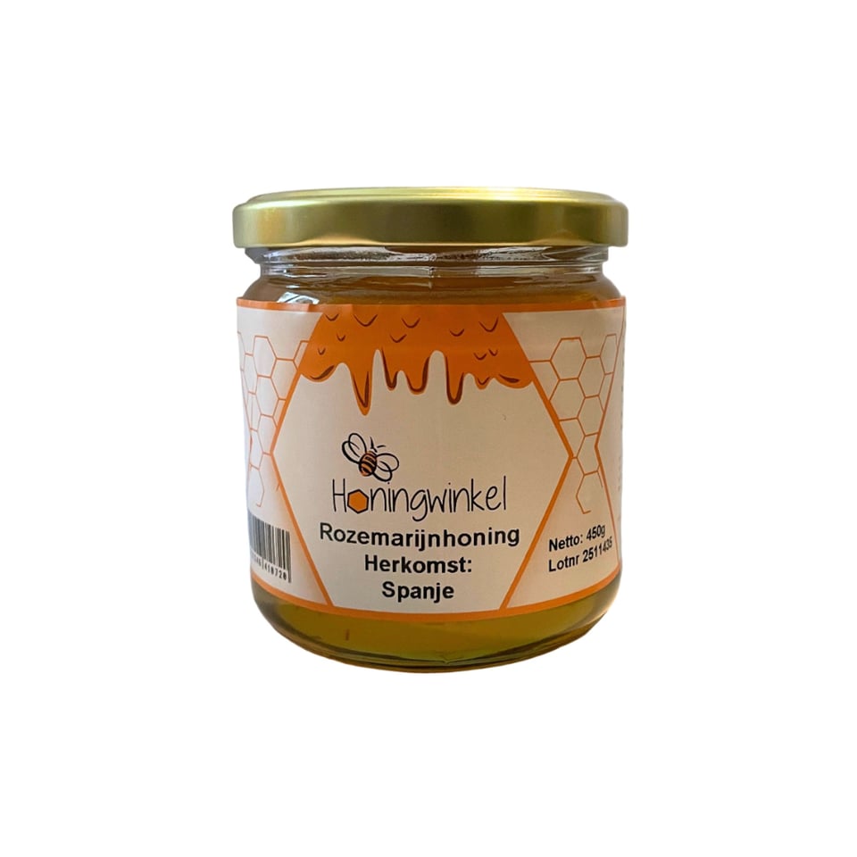 Rozemarijnhoning Spanje 450g Honingwinkel