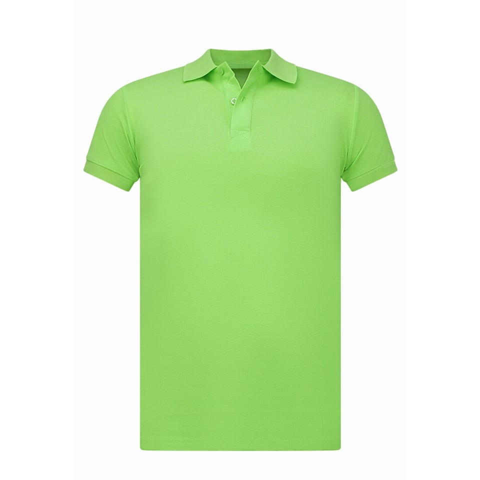 Poloshirt Heren - Heren Poloshirts Korte Mouw - Polo Heren - Slim Fit - A150 - Geel