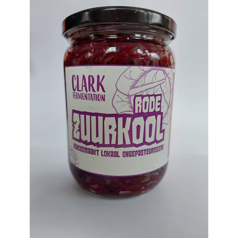Clark Fermentation - Rode Zuurkool Met Cranberries, Appel & Gember