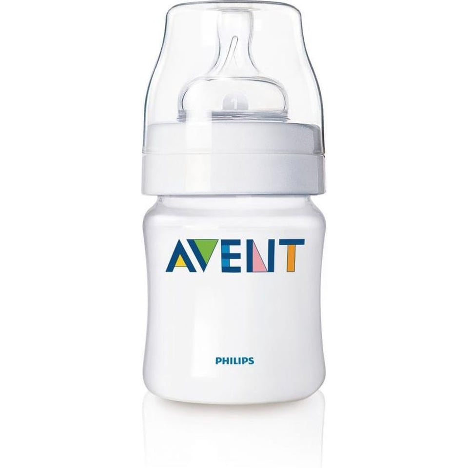 Philips Avent SCF633-27 Flesspenen Met 3 Gaten - 2 Stuks Philips Avent Classic+ SCF633-27 - Normale Speen Met Drie Gaten 3m+