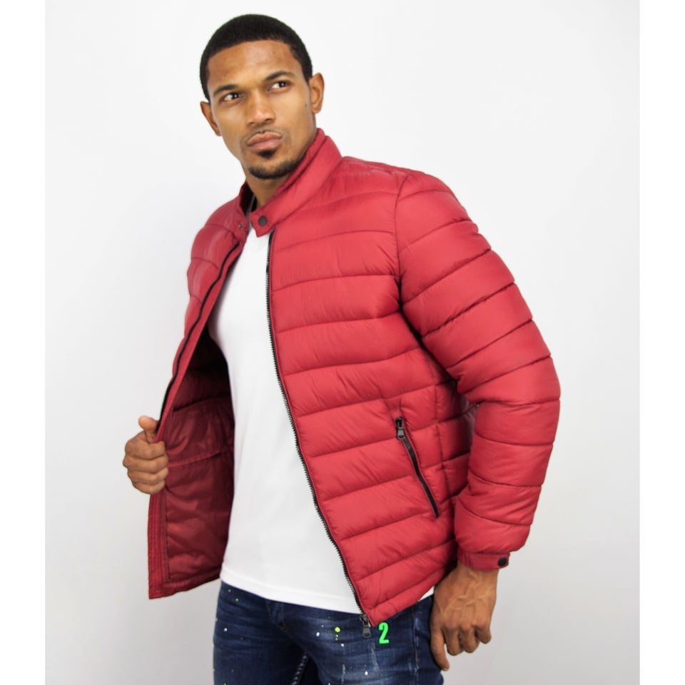 Winterjas Rood Heren - Jacks Voor Mannen - PI-7027R - Rood